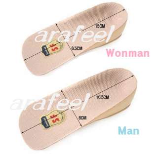 Cushion Increase Height socks Insole Heel lifts Pad 2cm  