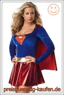 Supergirl Superwoman Superman Karnevalkostüm Fasching 