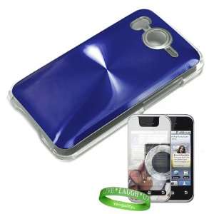  HTC Inspire hard Snap On Back Cover Blue Star Swirl 