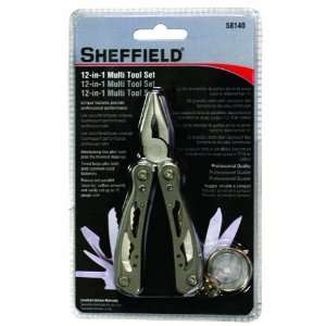  Sheffield 58140 12 in 1 Multi Tool in Clamshell