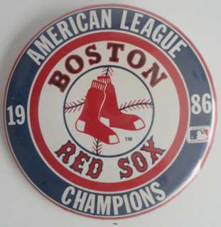 Boston Red Sox American League Champions 1986 Pin Back  