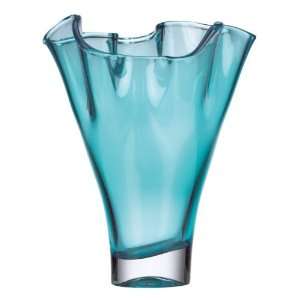  Lenox Organics Ruffle Centerpiece Vase Turquoise