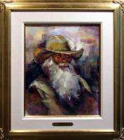 Guadalupe Apodaca COWBOY Original Oil Painting Canvas Hand Signed 