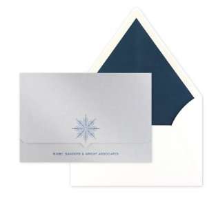  Geo Snowflake Holiday Greeting Cards by Checkerboard 