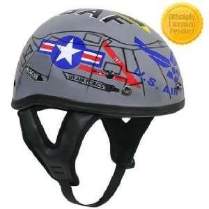 Outlaw T 70 Glossy Motorcycle Half Helmet with US Air Force Graphics 