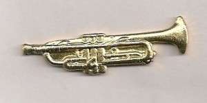   Pin   Vintage Trumpet Music Instrument Lapel Hat Tack Pin Badge  
