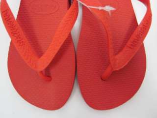 NWT HAVAIANAS Red Rubber Flip Flops Thongs Sandals 4 5  