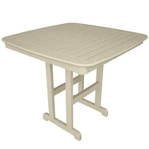   Nautical 44 Inch Counter Height Dining Table in Sand