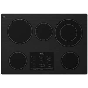    G9CE3065XB Whirlpool Gold 30 Electric Cooktop   Black Appliances