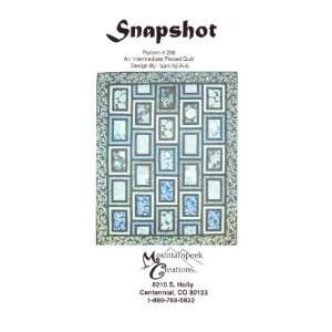  Snapshot, quilt pattern for Wall, Throw, Queen or King 