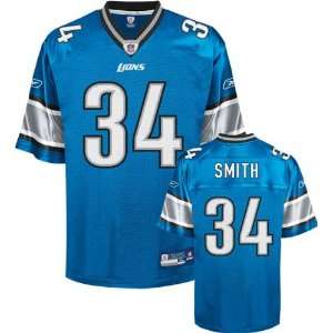  Kevin Smith Blue Reebok NFL Replica Detroit Lions Youth 