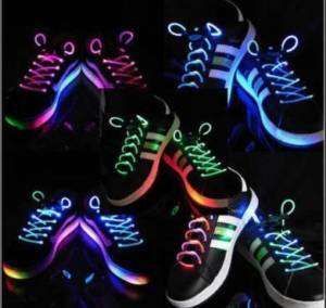 LED Flashing Shoe Laces Rave Party Funny Gift cool  