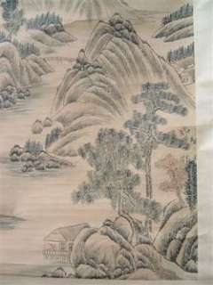 Chinese landscape scroll painting by Qi Kun 2  
