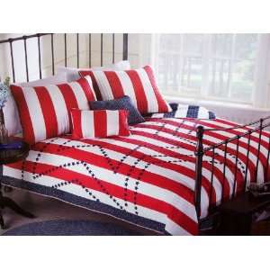  Luxury Red White Blue Patriotic Star Stripes Full Queen 