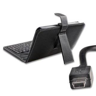   Leather Keyboard Case with mini USB plug for 7 inch Tablet Computers