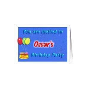  Oscars Birthday, Invitation to the Party Card Toys 