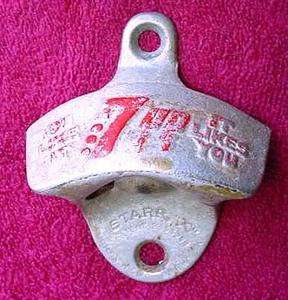 1930s Vintage 7 UP Cast Iron Bottle Opener Seven Up You Like It, It 