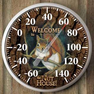 TERRY REDLIN Thermometer 5209765105 WELCOME TO THE NUT HOUSE  