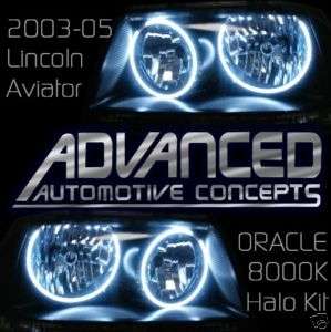 03 05 Lincoln Aviator hid 8K Headlight HALO Demon Eyes  
