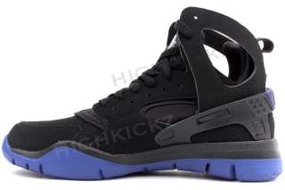 Nike Air Huarache Bball 2012 Black Blue 488054 004 New Running Shoes 