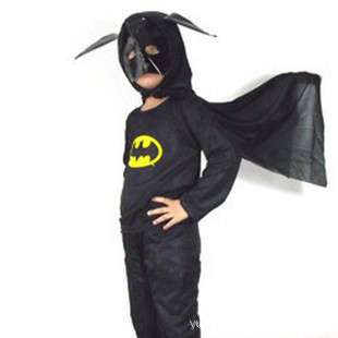   Cosplay Kids Batman Hero Outfit Fancy Costume Present 2 7Y #P19  