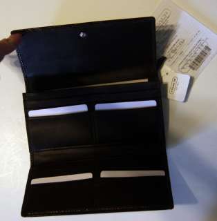 COACH Soho Pleated Khaki Signature Slim Envelope WALLET 44665 * NEW $ 