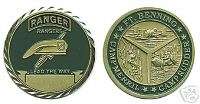 ARMY RANGERS LEAD WAY BENNING MERRIL CHALLENGE COIN  