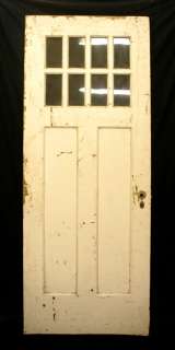 32x80 Antique Cypress Arts Crafts Entry Door Glass Lite  