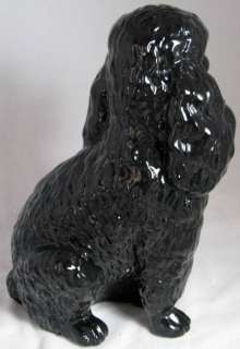 INTRADA OF ITALY LRG *Black Poodle* CERAMIC DOG, NIB  