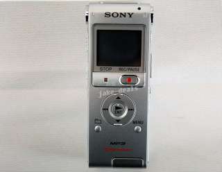 Sony ICD UX200 Digital Voice Recorder Silver Stereo Mic  