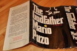 THE GODFATHER~MARIO PUZO~TRUE 1ST/1ST EDITION~NOT BOOK CLUB~W. ORG 