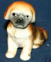 Vintage Porcelain Japanese Chin Dog Figurine Pekingese  