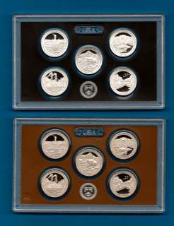 2011 S CLAD AND SILVER PROOF Quarter Sets 10 Coins  