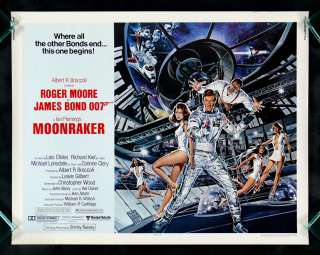 MOONRAKER * CineMasterpieces HALF SHEET ORIGINAL MOVIE POSTER 1979 