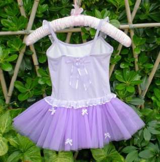 Girls Fairy Dance Leotard Ballet Tutu Skirt Dress 2 7Y  