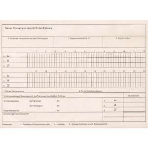 RNK Kontrollbuch (nach § 1 vormals § 6 Abs. 6 FPersV), A 5 quer, 32 