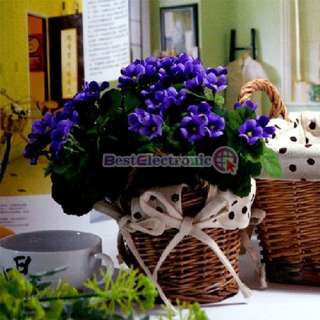 Blue Artificial Flower Bouquet Silk Wedding Decoration  