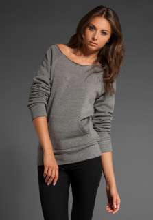 ALTERNATIVE APPAREL Flashdance Sweatshirt in Grey  