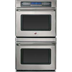 GE Cafe 30 in. Electric Convection Double Wall Oven in Stainless Steel 