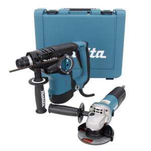 Makita SDS Plus Rotary Hammer 1 1/8 in. with 4 1/2 in. Angle Grinder