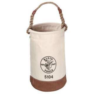 Klein Tools 12 in. Leather Bottom Bucket 5104 