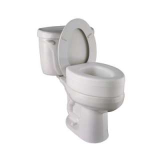   Elongated Elevated Toilet Seat in White S1FE571W 