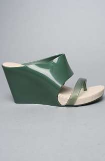 Melissa Shoes The Melissa Tropical Wedge in Olive Green  Karmaloop 