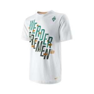 Nike Werder Bremen Core T Shirt Herren 2011 2012 Farbe weiß/grün 
