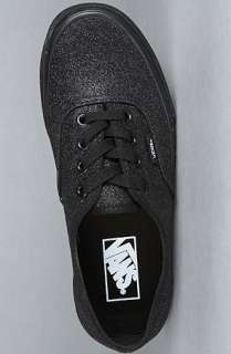Vans Footwear The Authentic Sneaker in Black Glitter  Karmaloop 
