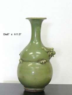 Chinese Celadon Green Ceramic Gourd Vase fs147  