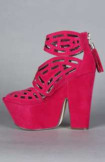 Sole Boutique The Gallista Shoe in Pink Velvet  Karmaloop 