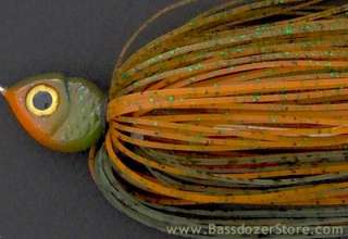 Bassdozer Spinnerbait ~3/8 F ~Pumpkinseed Green Sunfish  