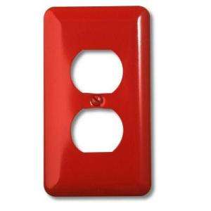 Amerelle 1 Gang Red Duplex Wall Plate 935DR  