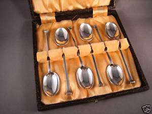 95 Year Old Antique Mappin & Webb Sterling Silver Coffee Spoon Boxed 